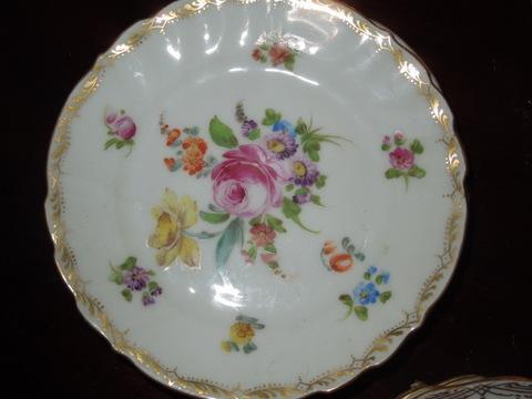 28 pieces of hand-painted Dresdan-1900