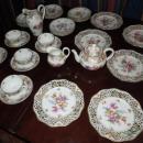 28 pieces of hand-painted Dresdan-1900
