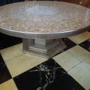 Italian mid-modern mosaic top round table