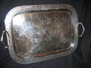 !9th c Quadruple Silver Plated Handled Tea Tray
