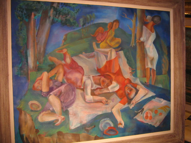 1940's Joseph Wolins painting titled