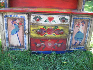 Peter Hunt Two Part Painted Hutch- 1948