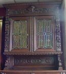 Carved Oak English Bookcase