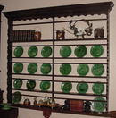English Oak Hanging Plate Rack