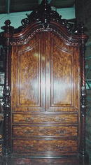 Monumental English Rosewood Linen Press, Please visit our website, www.castlehouseantiques.com