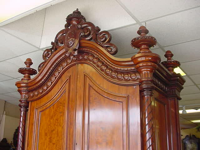 Monumental English Rosewood Linen Press, Please visit our website, www.castlehouseantiques.com