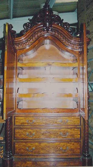 Monumental English Rosewood Linen Press, Please visit our website, www.castlehouseantiques.com