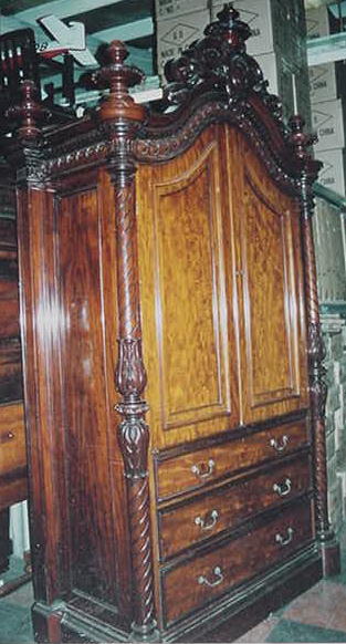 Monumental English Rosewood Linen Press, Please visit our website, www.castlehouseantiques.com