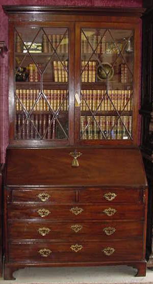 English Mahogany Secretary, 1780