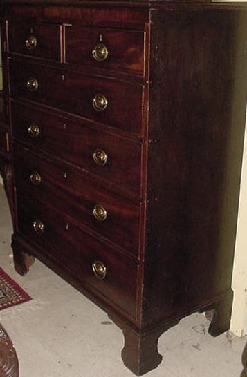 Georgian English Mahogany Chest, c1800