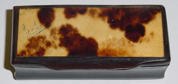 French Tortoise Shell & Horn Snuff Box