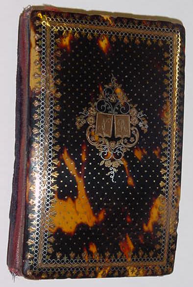 French Tortoise Shell Card Case, Gold & Silver Inlay, Please visit our website, www.castlehouseantiques.com