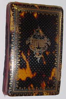 French Tortoise Shell Card Case, Gold & Silver Inlay, Please visit our website, www.castlehouseantiques.com