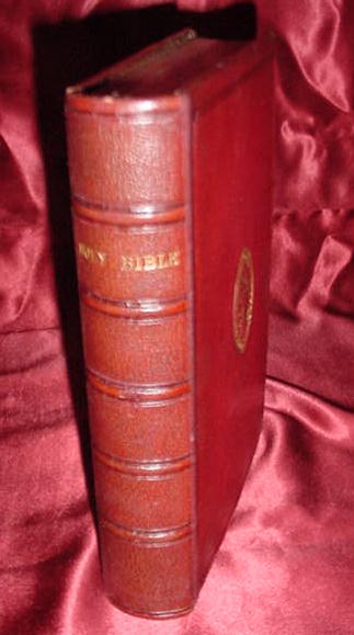 Red Leather Holy Bible, 1871