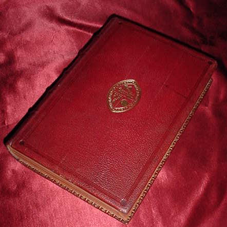 Red Leather Holy Bible, 1871