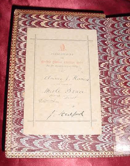 Red Leather Holy Bible, 1871