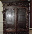 French Carved Oak Book Case