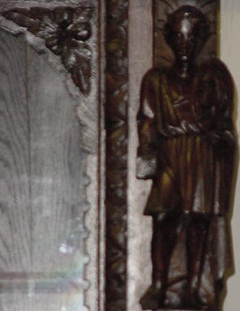 French Carved Oak Book Case