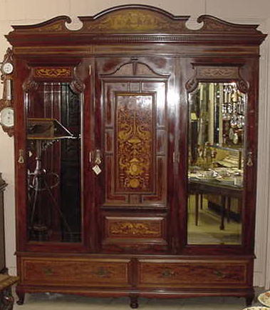 Extraordinary English Mahogany Wardrobe, Please visit our website, www.castlehouseantiques.com