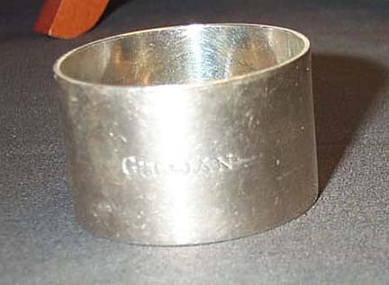 King's Own Borders Engraved Napkin Ring