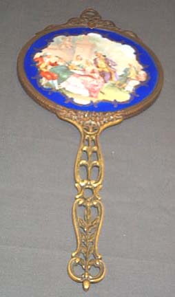 Bronze Hand Mirror, Please visit our website, www.castlehouseantiques.com