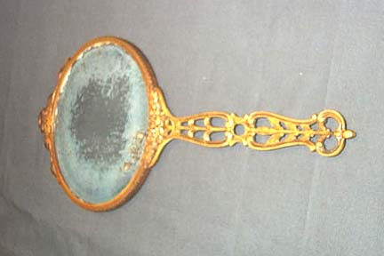 Bronze Hand Mirror, Please visit our website, www.castlehouseantiques.com