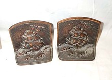 Pair Of Vintage Cast Iron Book Ends