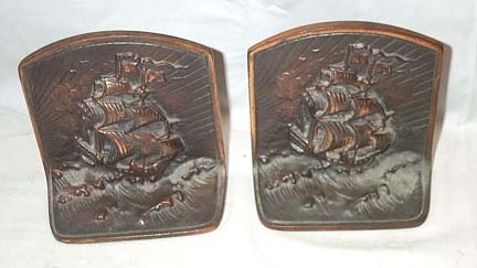 Pair Of Vintage Cast Iron Book Ends