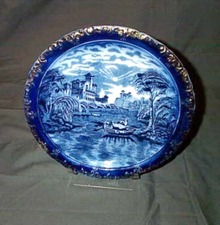Flow Blue Plate