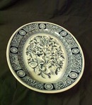 Large Flow Blue Meat Platter By Minton, Please visit our website, www.castlehouseantiques.com
