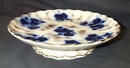 Flow Blue Compote, Please visit our website, www.castlehouseantiques.com