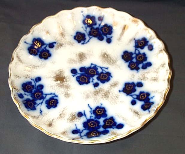 Flow Blue Compote, Please visit our website, www.castlehouseantiques.com
