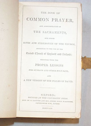 Miniature Book Of Common Prayer
