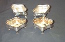 Set Of Four Silver Salt Servers, Please visit our website, www.castlehouseantiques.com