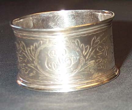 EJC Monogrammed Napkin Ring