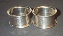 Pair Of English Monogrammed Napkin Rings
