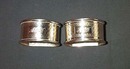 Husband And Wife Sterling Silver Napkin Rings, Please visit our website, www.castlehouseantiques.com