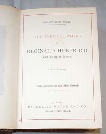 The Poetical Works of Reginald Heber