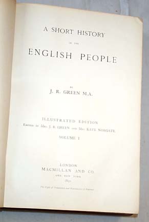 A Short History of the English People by J.R. Green