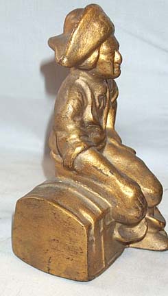Pair Of Gilded Cast Iron Book Ends