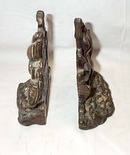 Pair Of Bronze Finish Book Ends