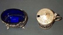 Set Of Victorian Sterling Mustard Pot And SaltCellar