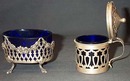 Set Of Victorian Sterling Mustard Pot And SaltCellar
