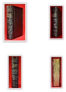 KJV HOLY BIBLE, c.1895, BLACK LEATHER, GILDED