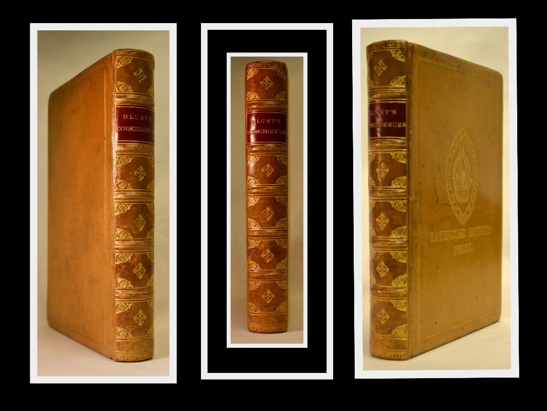 Blunt's Undesigned Coincidences of Old & New Testament, Leather, 1888, Prize Book