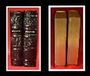 1852 BOXED SET, PRAYERS & LESSONS, LEATHER BOUND, FINE!!!