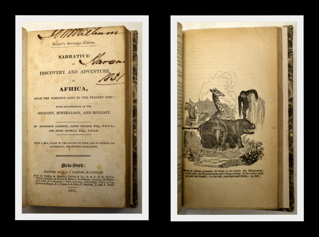 AFRICA, FROM EARLIEST AGES TO PRESENT, 1831,1ST American Ed.