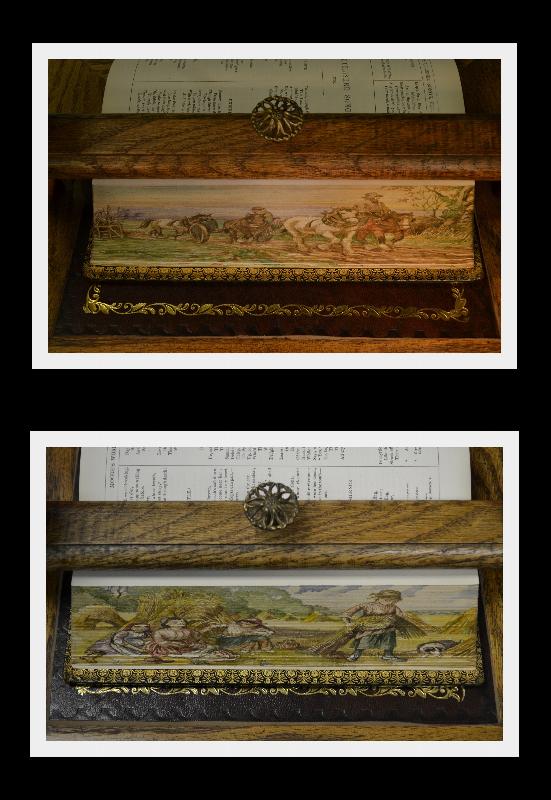 Double Fore Edge Painting, Moore's Poetical, 1875 Fine Gilded Binding