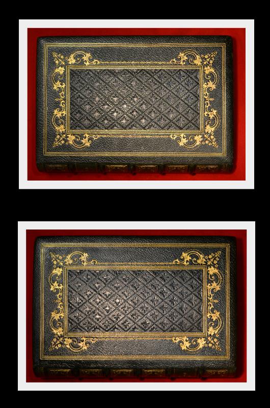 Double Fore Edge Painting, Moore's Poetical, 1875 Fine Gilded Binding