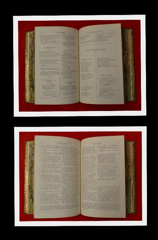 Double Fore Edge Painting, Moore's Poetical, 1875 Fine Gilded Binding